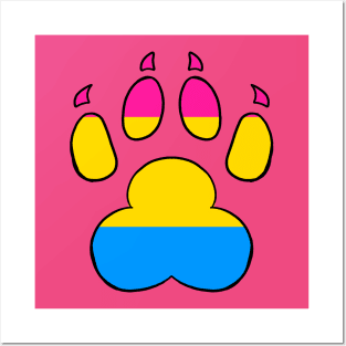 LGBTQ+ Paw Print Flags Posters and Art